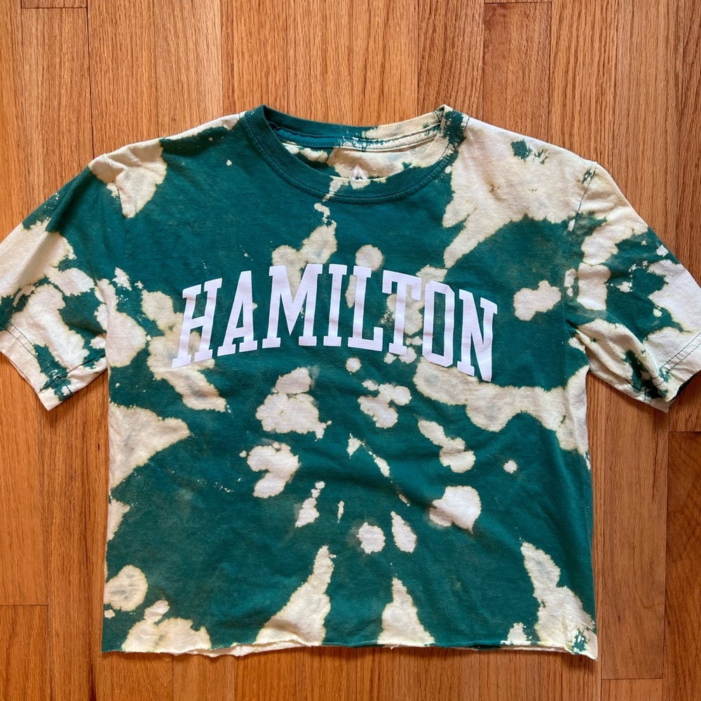 Cropped Hamilton tie dyed tee